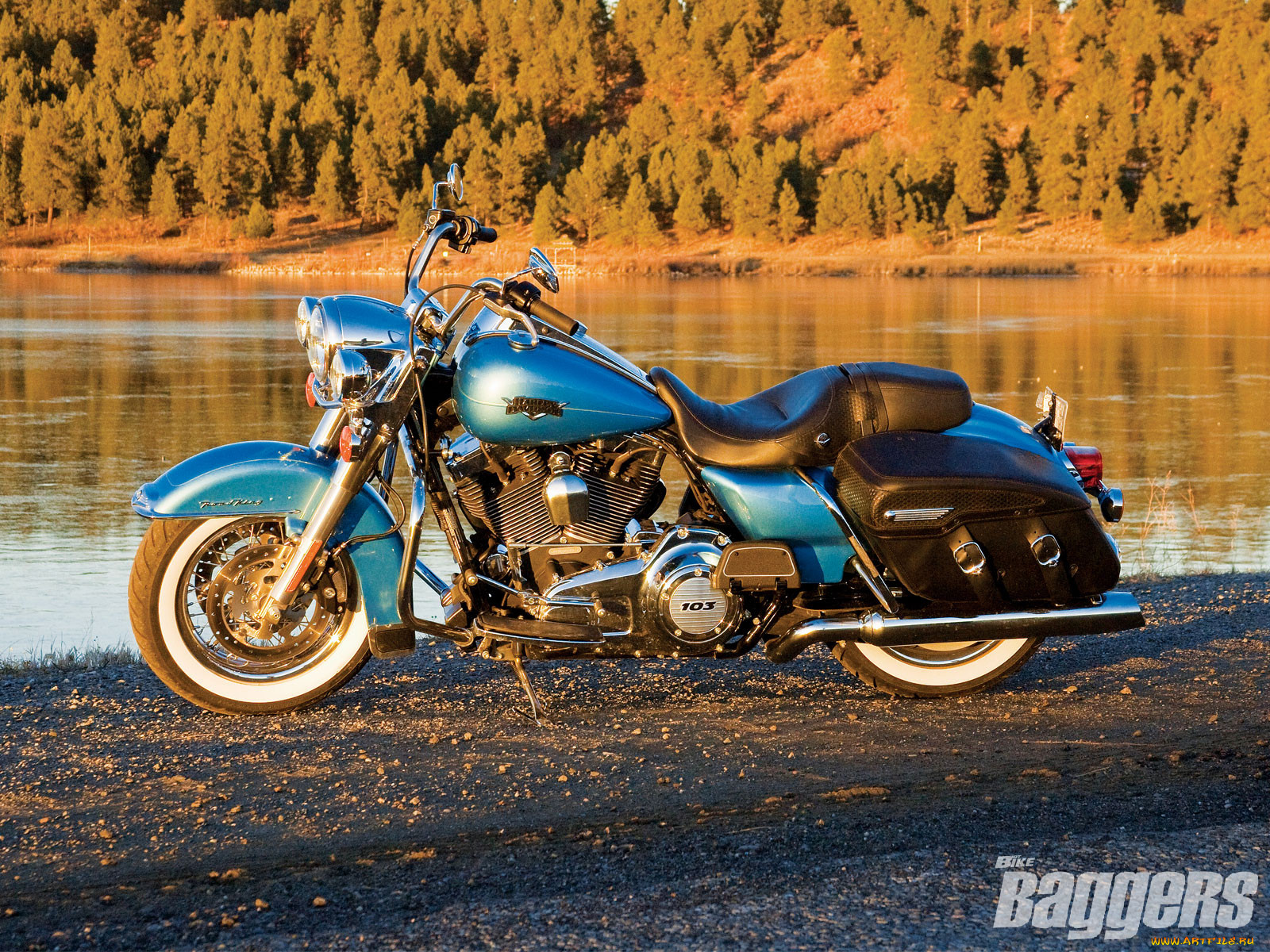 2011, harley, davidson, road, king, classic, 